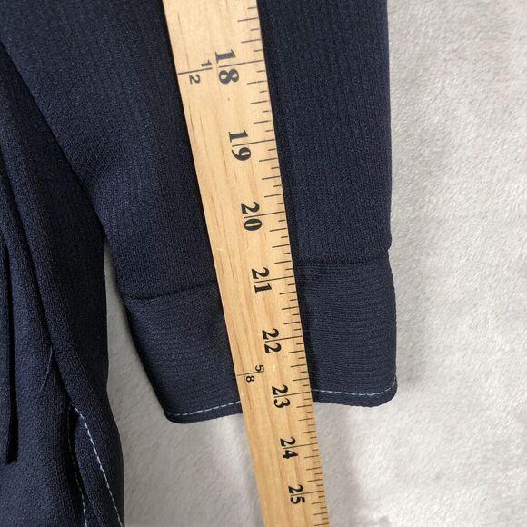 VTG MONTGOMERY WARD Jacket Sz L (42") Blue Pointy Collar USA 70s Pockets Button - Picture 12 of 16